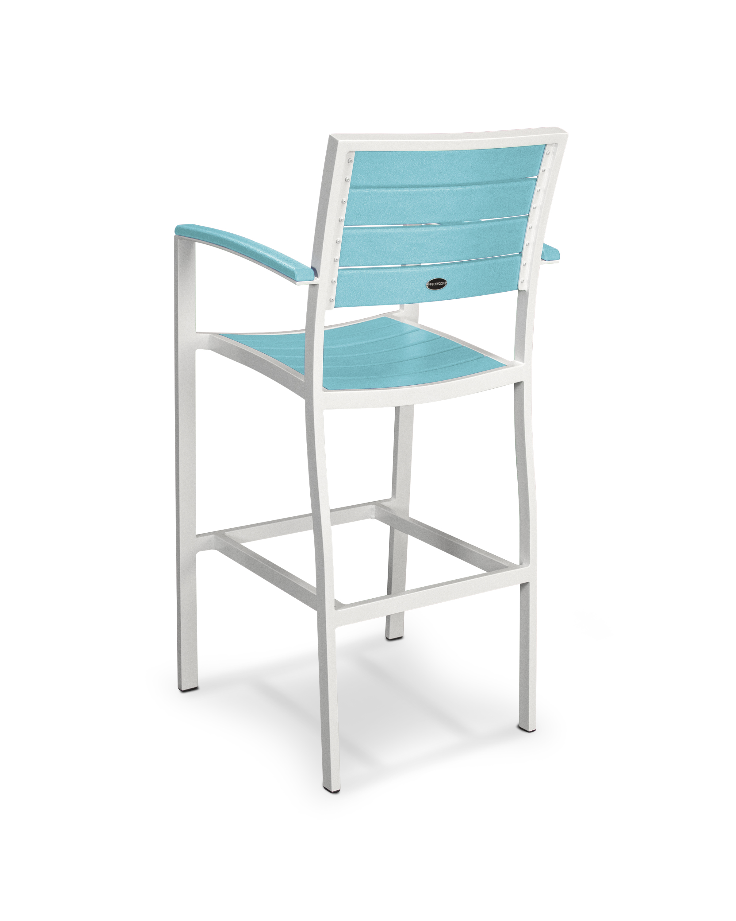 Transform Your Outdoor Entertaining Area Into A Five-star Luxury Resort With This Sleek Bar Height Chair. Polywood Furniture Is Constructed Of Solid Polywood Lumber That