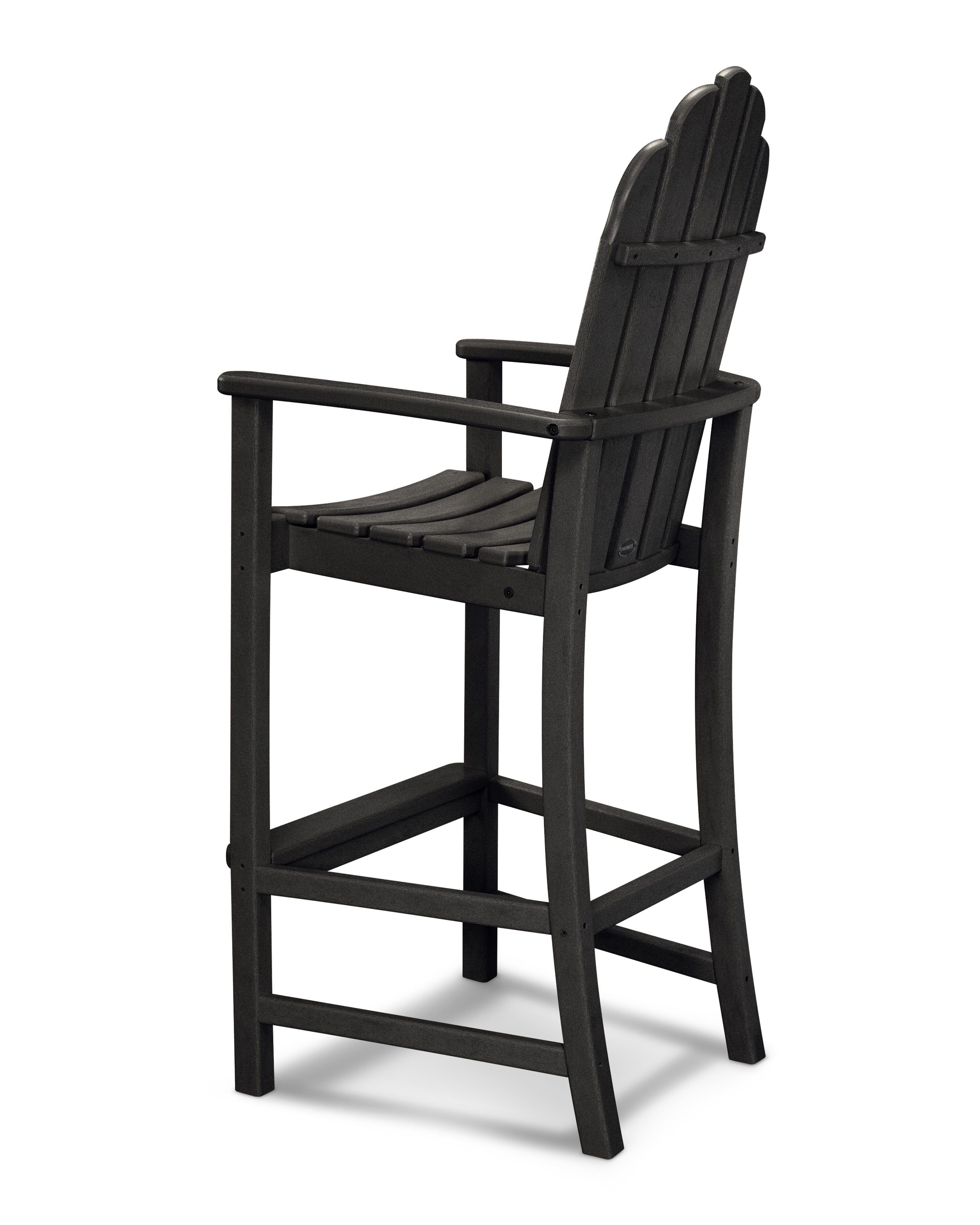 The Classic Adirondack Design Moves To New Heights With This Comfortable Bar Height Chair. Polywood Furniture Is Constructed Of Solid Polywood Lumber That