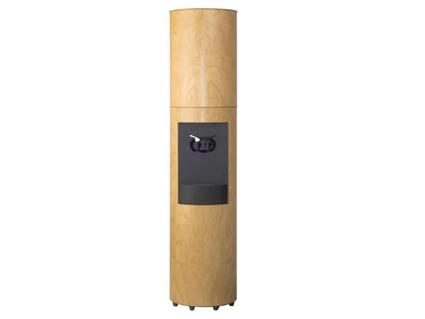 Cima Canadian Cherry Wood Bottleless Water Cooler with Natural Stain and Furniture Finish