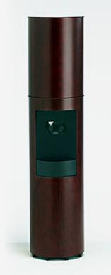 Cima Canadian Cherry Wood Bottleless Water Cooler with Walnut Stain and Furniture Finish