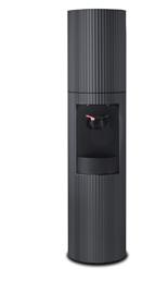 Celsius Bottleless Water Cooler in Fluted Aluminum with Powder Coated Black Finish