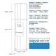 Fahrenheit Bottleless Water Cooler -White Granite with Black Granite Trim Kit