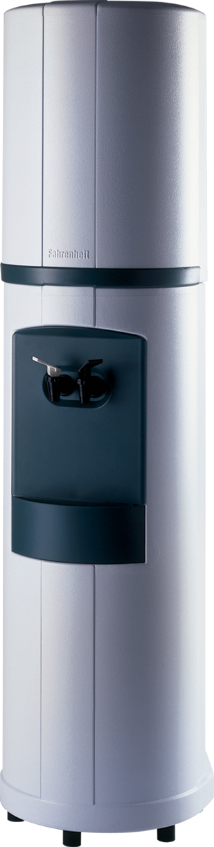 Fahrenheit Bottleless Water Cooler -White Granite with Navy Blue Trim Kit