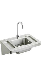 Elkay ESLV2820SACMC Universal Surgeon's Lavatory Sink Package with Instrument Trays 