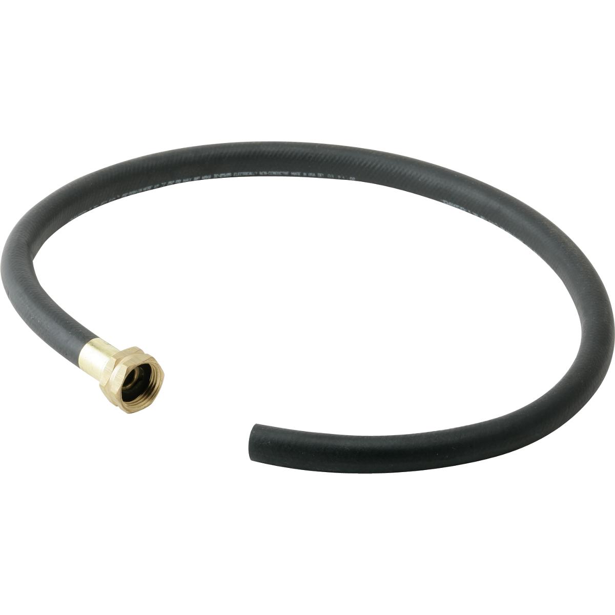 Elkay 36" Bk Rubber Hose w/ Std Female Faucet Hose Connection on One End