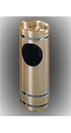 The 'Capri' Banded Satin Sand Top Receptacle 12 Gallon