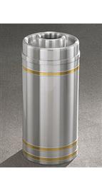 The 'Capri' Banded Satin Donut Top Receptacle 33 Gallon