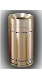 The 'Capri' Banded Satin Funnel Top Receptacle 12 Gallon