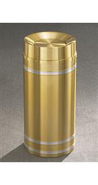 The 'Capri' Banded Satin Tip Action Top Receptacle 12 Gallon