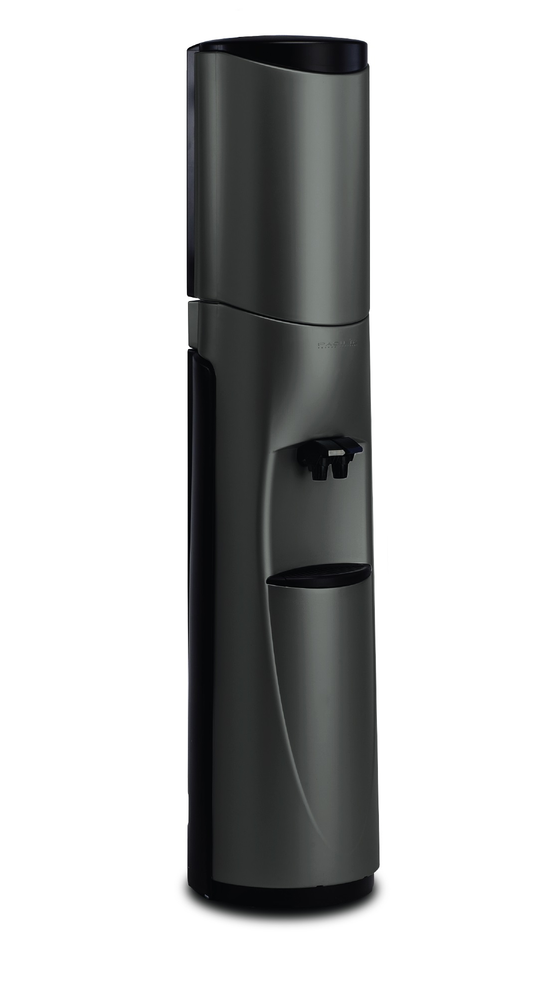 Pacifik Water Cooler - Charcoal with Black Trim - New technology for a whole new kind of bottled water cooler, Room Temperature & Cold