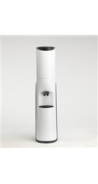 Pacifik Water Cooler with Wheel Mobility System - White with Black Trim - New technology for a whole new kind of bottled Pacifik Water Cooler, Room Temperature & Cold