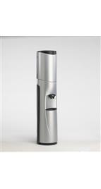 Pacifik Water Cooler with Wheel Mobility System - Silver with Black Trim - New technology for a whole new kind of bottled Pacifik Water Cooler, Room Temperature & Cold