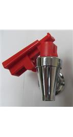 Chrome plated brass faucet - hot water safety