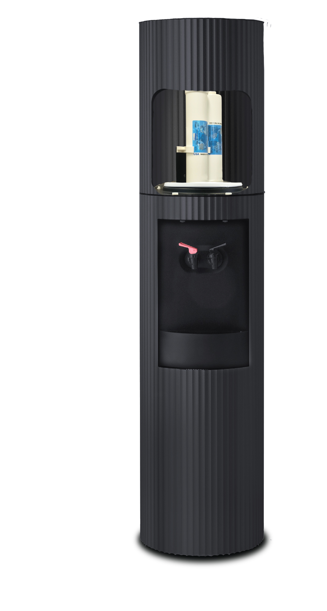 Celsius Bottleless Water Cooler in Fluted Aluminum with Powder Coated