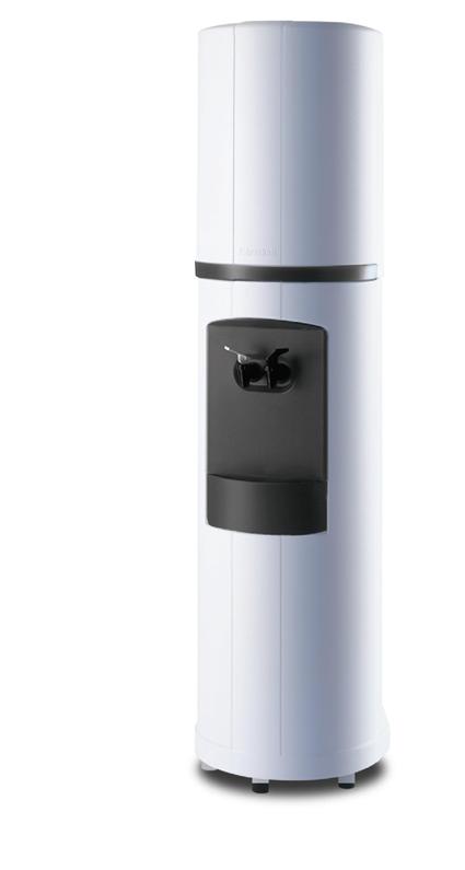 Built-in Filtration, White Cabinet with Black Trim Kit