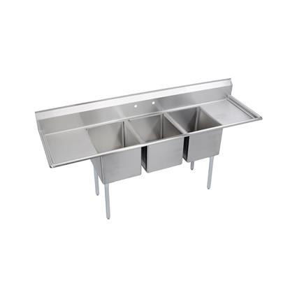 3C Sink, 20X28X12 B, L&R 20 DB, 16/300