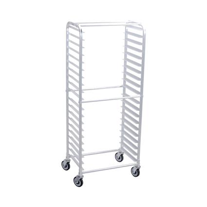 Pan Rack, 26X20X26, Side, 20 Pan, Alum