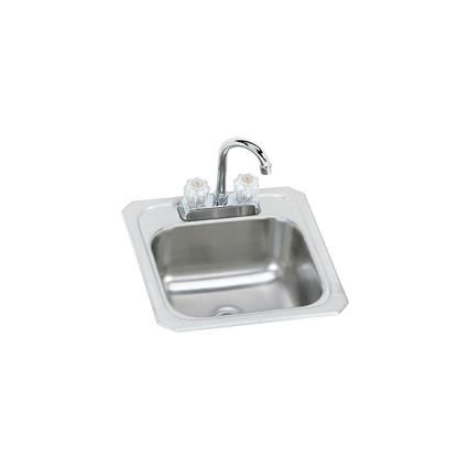 SS 15x15x6.1 Single Bowl Drop-in Sink