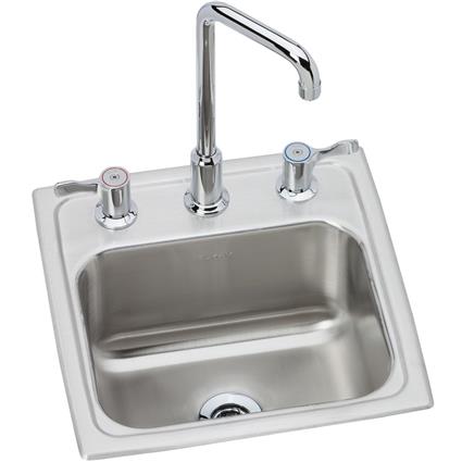 SS 15x15x7.1 Single Drop-in Sink Kit