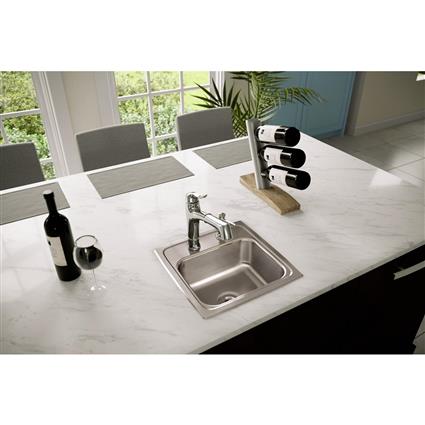 SS 15x15x6.1 Single Bowl Drop-in Sink