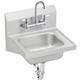 SS 16-3/4"x15-1/2"x13"Sngl Wall Sink Kit