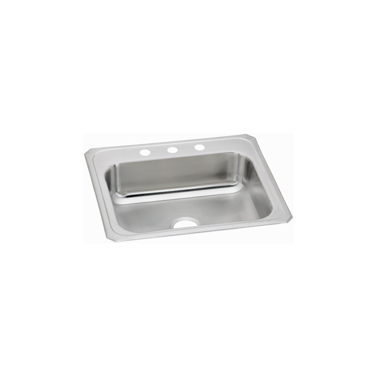 Elkay Celebrity Stainless Steel 25 x 22 x 7 Single Bowl Dropin Sink