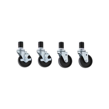 Elkay 4" Swivel Stem Caster, Set of 4 with 2 each Locking