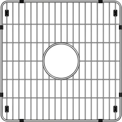 SS 14-3/8"x14-3/8"x1-1/4" Bottom Grid