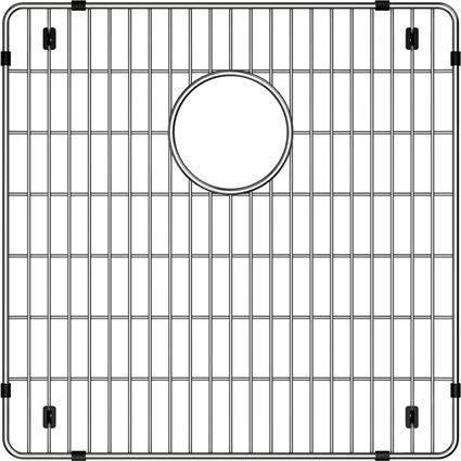 SS 16-1/4"x16-1/4"x1-1/4" Bottom Grid