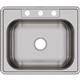 SS 25x21.2x6.5 Single Drop-in Sink