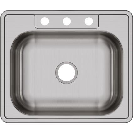 SS 25x21.2x6.5 Single Drop-in Sink
