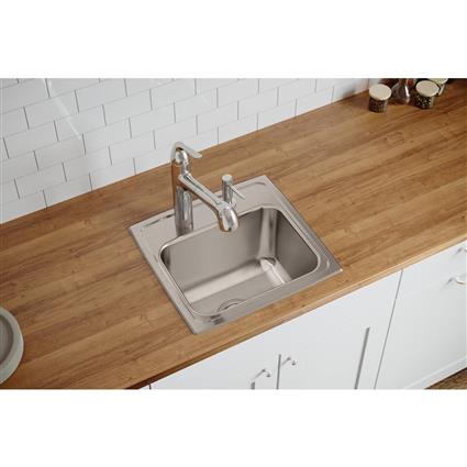 SS 17x16x10.1 Single Drop-in Sink