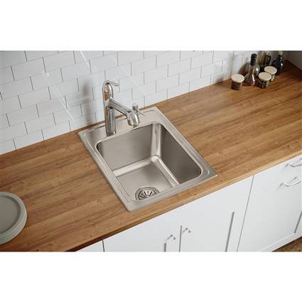 SS 17x22x10.1 Single Drop-in Sink