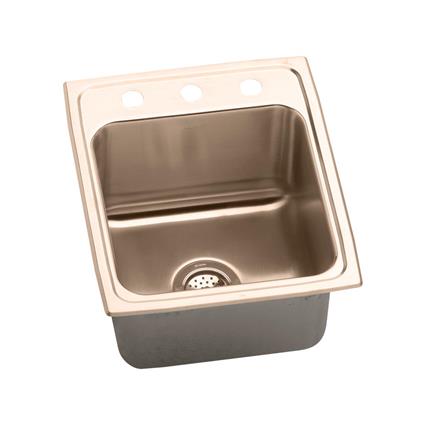 Copper 17x22x10.1 Single Drop-in Sink
