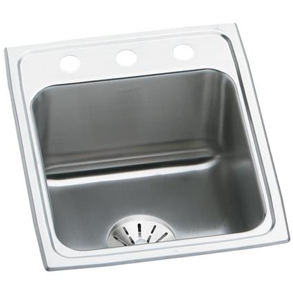SS 17x22x10.1 Single Drop-in Sink+PD