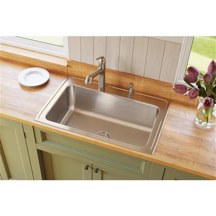 SS 33x22x10.1 Single Drop-in Sink