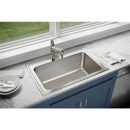 SS 33x22x11.6 Single Drop-in Sink
