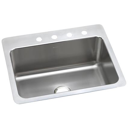SS 27 x 22 x 10 Single Bowl Dual Mt Sink