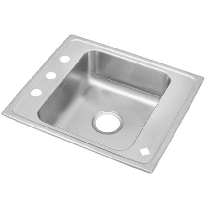 SS 25x22x7.6 Single Bowl Drop-in Sink