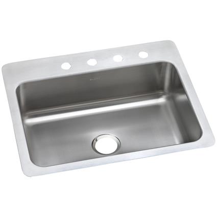 SS 27 x 22 x 8 Single Bowl Dual Mt Sink