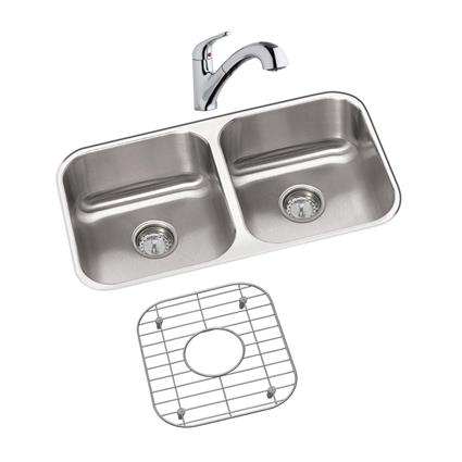 SS 31.7 x 18.2 x 8 Dbl Under MT Sink Kit