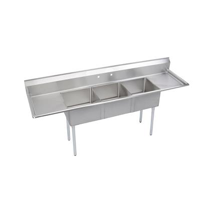 3C Sink, 24X24X12 B, L&R 24 DB, 18/300