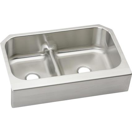 SS 34.6x23.1x8.7 Dbl Farmhouse Sink