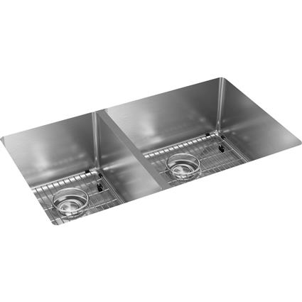 SS 31.5x18.5x9  Dbl Under MT Sink Kit