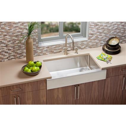SS 35.8x20.2x9 Single Farmhouse Sink