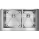 SS 35.8x20.2x9 Dbl Farmhouse Sink Kit