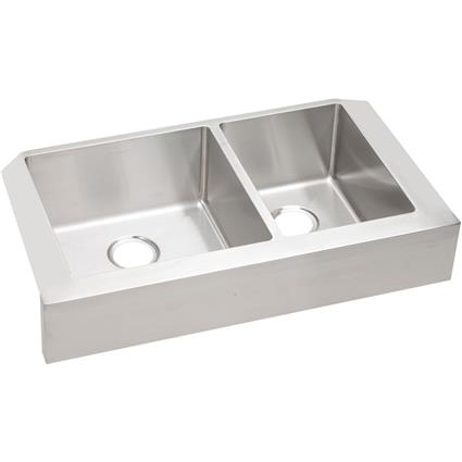 SS 35.8x20.2x9 Dbl Farmhouse Sink