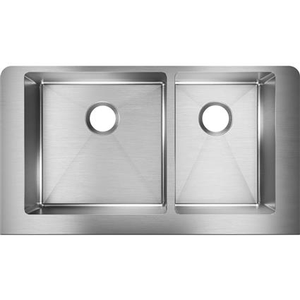 SS 35.8x20.2x9 Dbl Farmhouse Sink