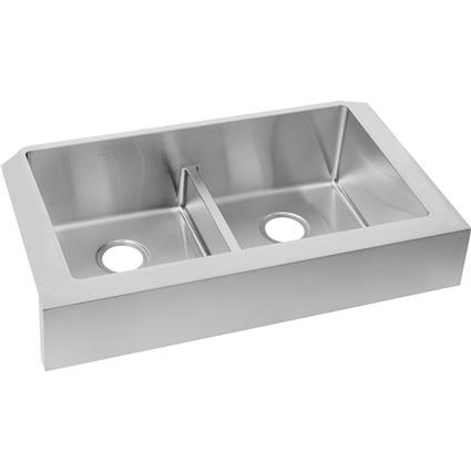 SS 35.8x20.2x9 Dbl Farmhouse Sink