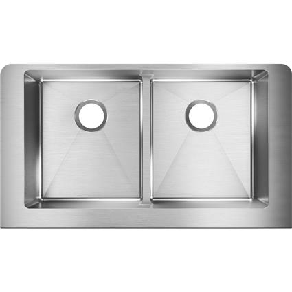SS 35.8x20.2x9 Dbl Farmhouse Sink